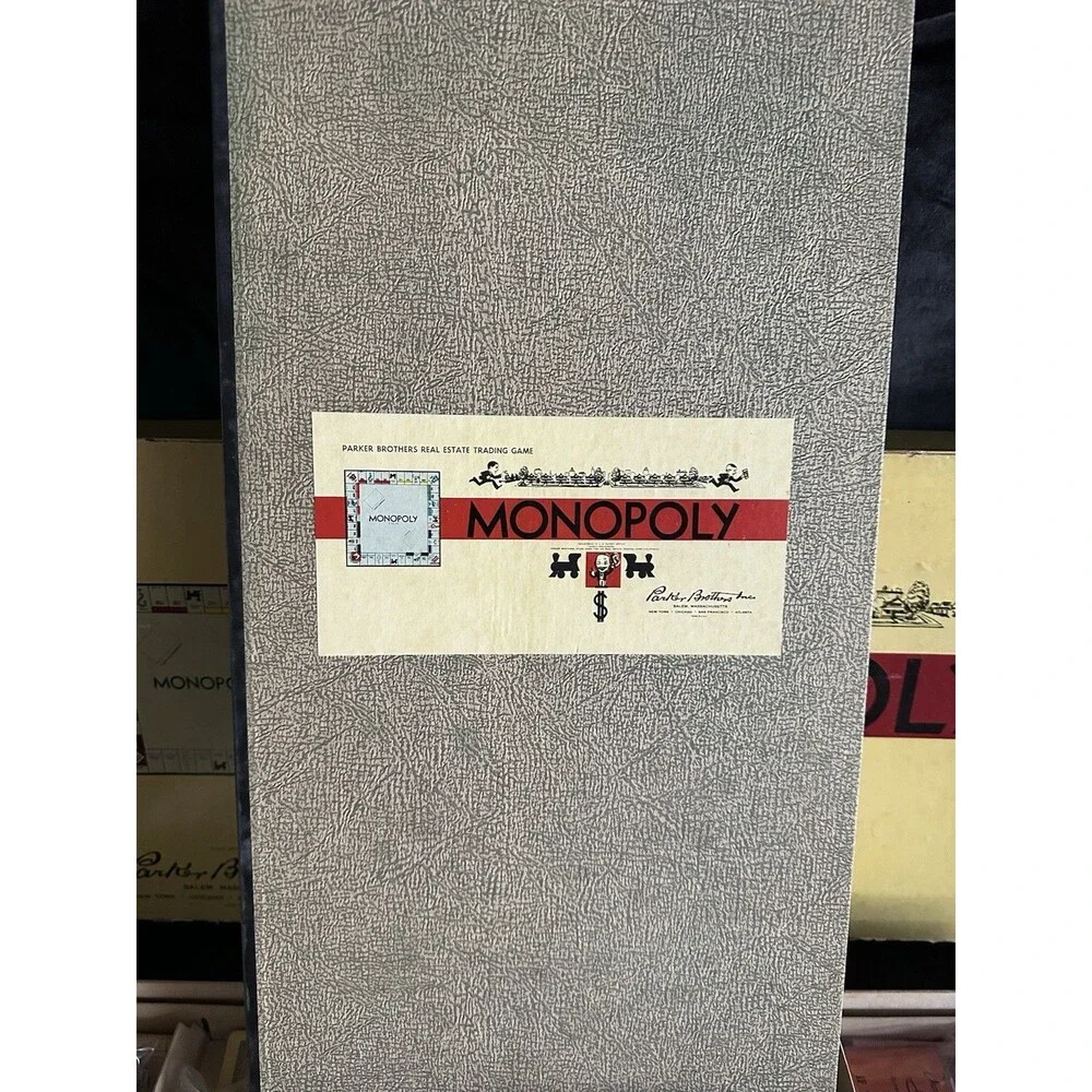 1954 Monopoly Parker Brothers Vintage Board Game Original Box Complete